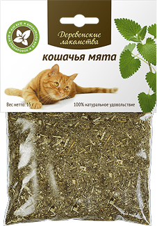 Кошачья мята для кошек Деревенские лакомства 0,07 кг.