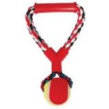 Игрушка для собак Triol веревка с ручкой и мяч